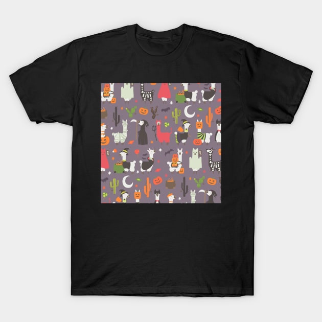 Halloween llama T-Shirt by melomania